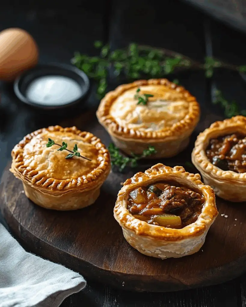 Mini Beef and Ale Stew Pies