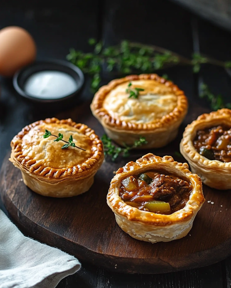 Mini Beef and Ale Stew Pies