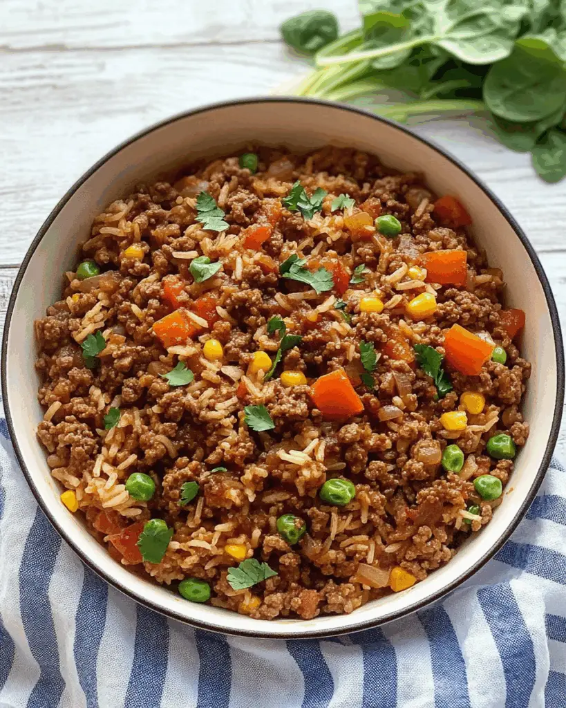 One-Pot Ground Beef and Rice
