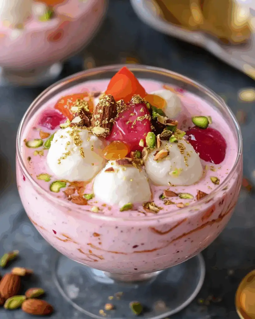 Rose Rasmalai Falooda