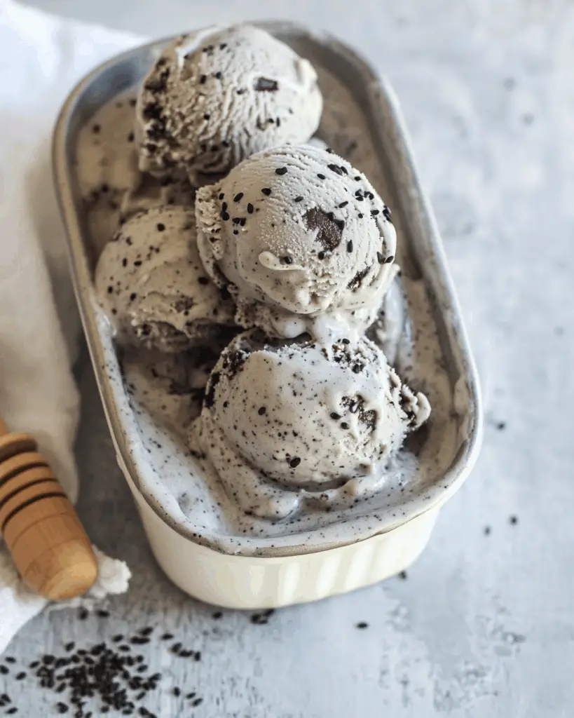 Black Sesame Ice Cream