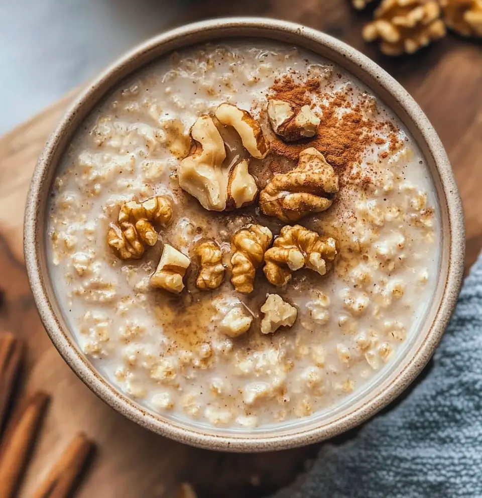 Cinnamon and Walnut Porridge