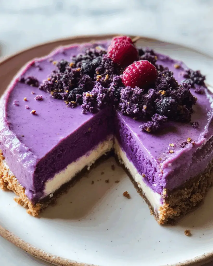 Purple Sweet Potato Cheesecake
