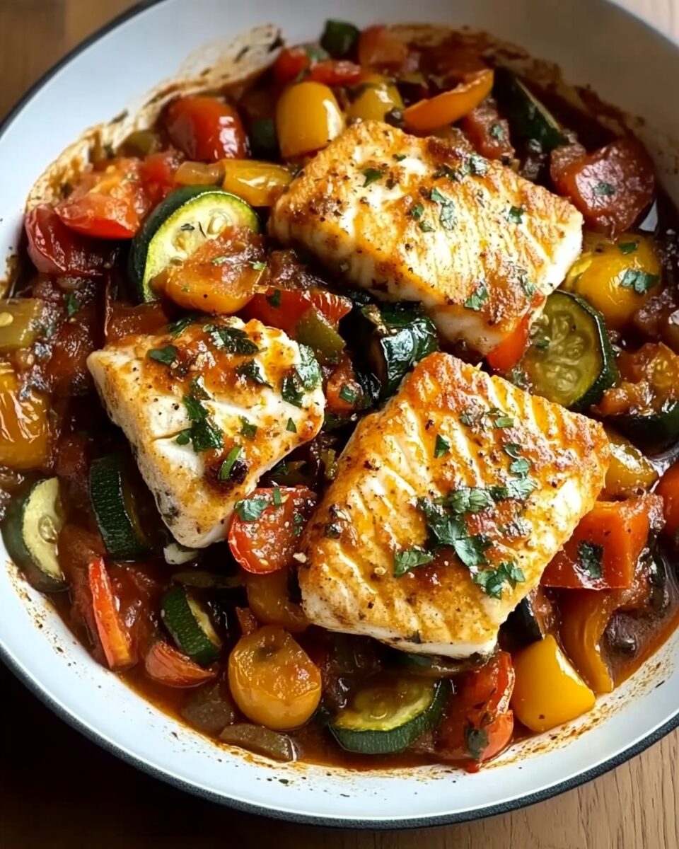 Cod with Ratatouille