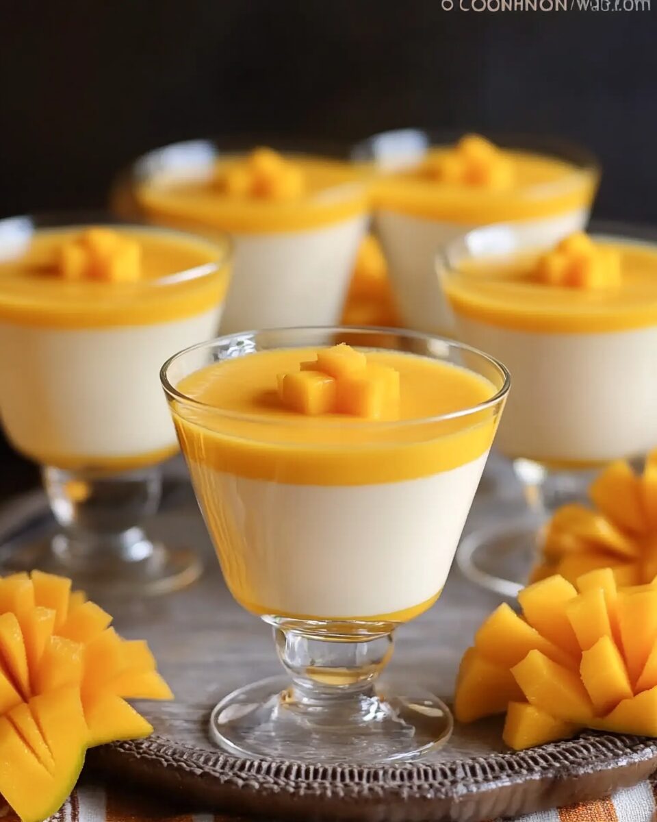 Coconut Mango Panna Cotta