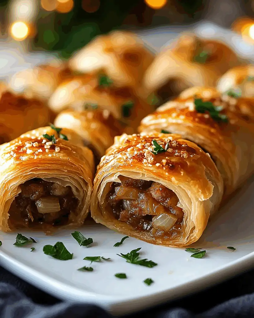 French Onion Sausage Rolls