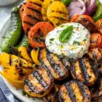 Grilled Vegetables with Yogurt Mint Sauce