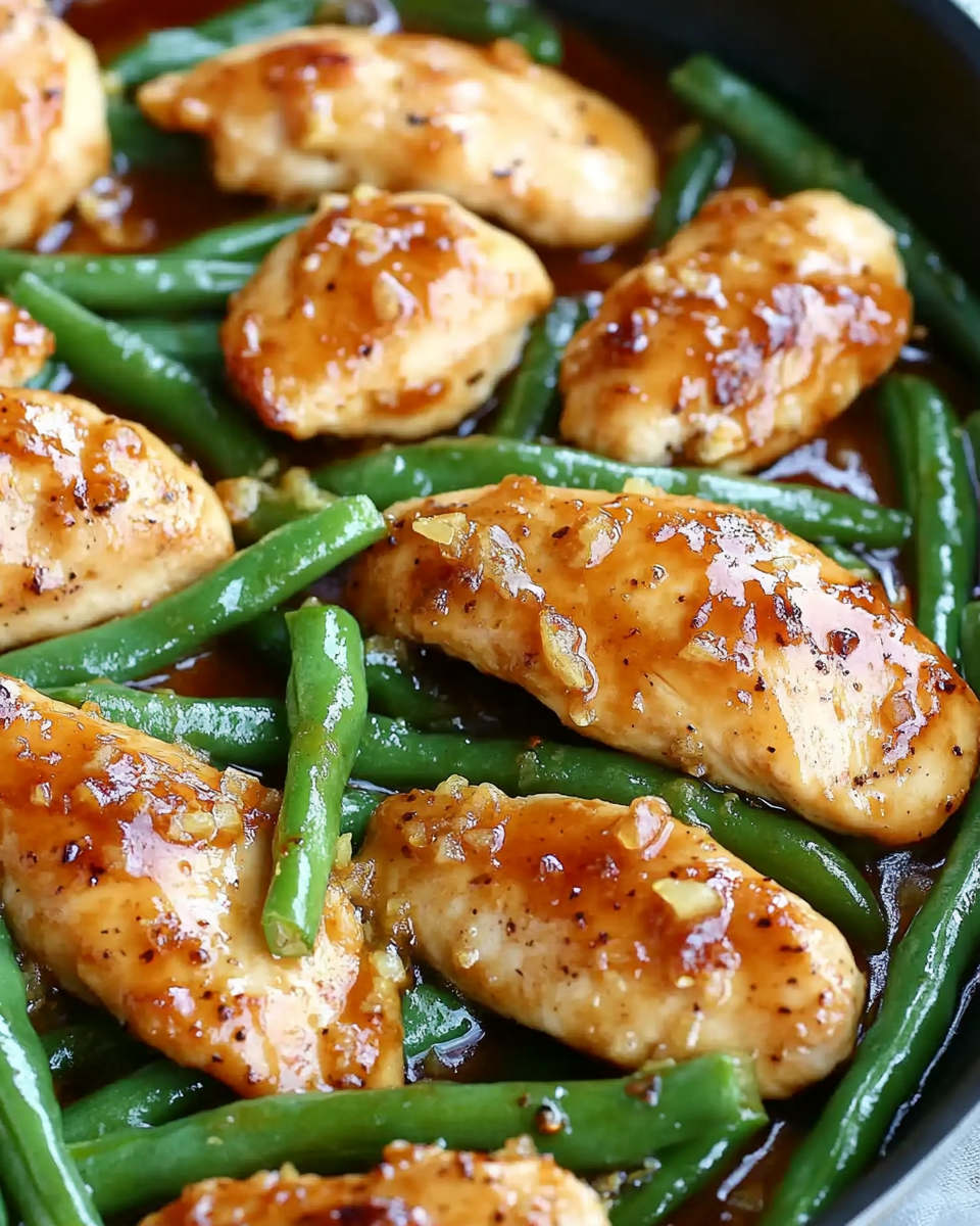 Honey Lemon Chicken with Green Beans