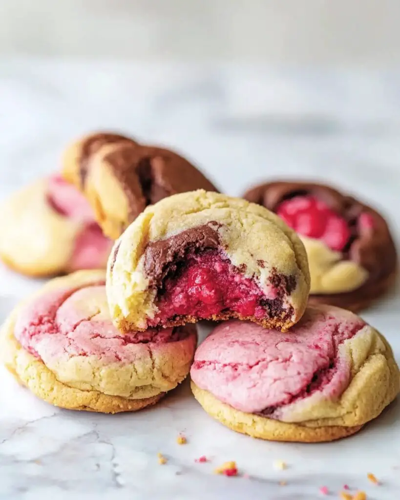 Raspberry Neapolitan Cookies