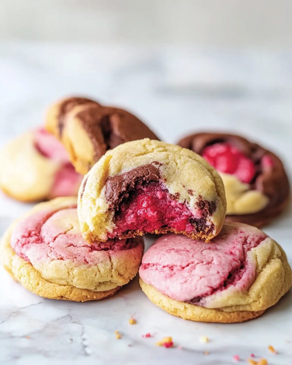 Raspberry Neapolitan Cookies