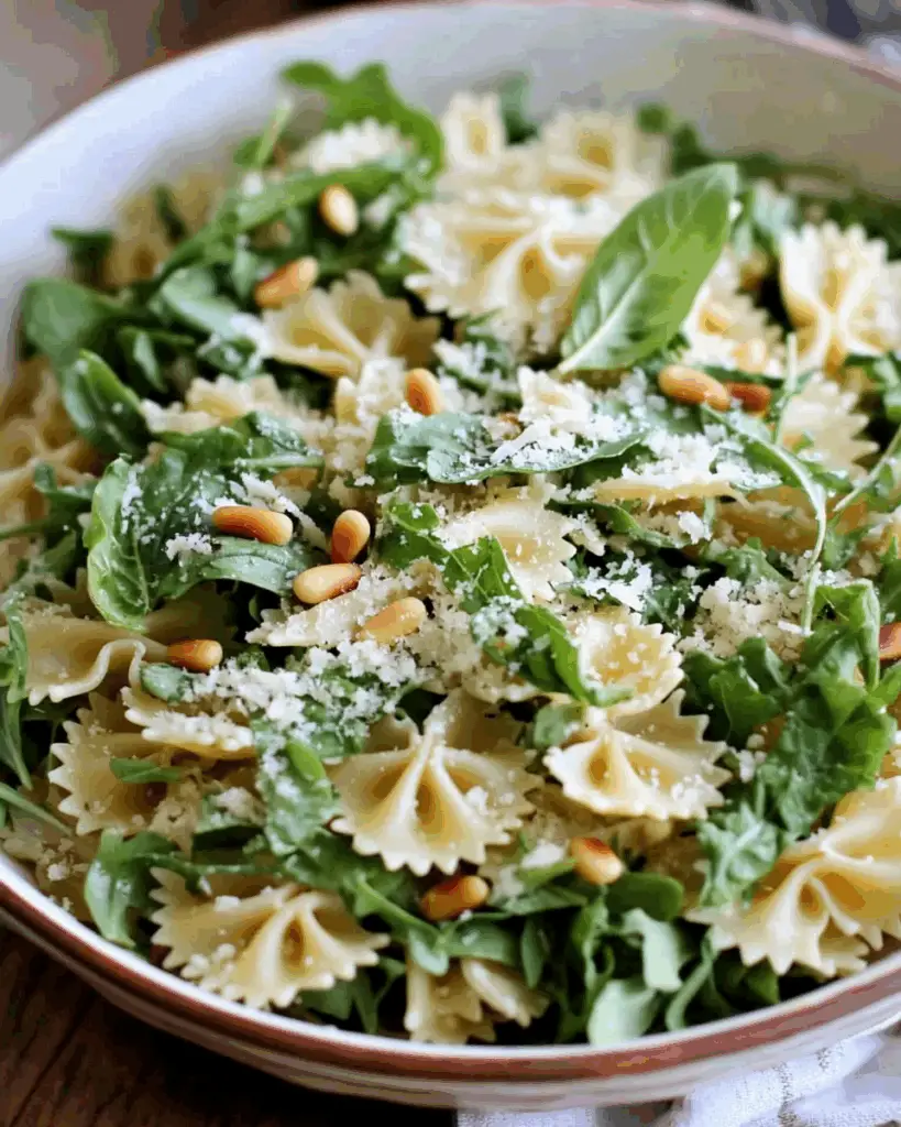 Lemon Basil Parmesan Pasta Salad