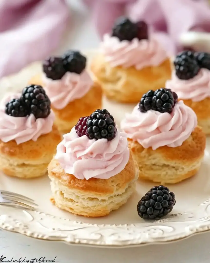 Cream Tea Scones with Blackberry Whipped Cream