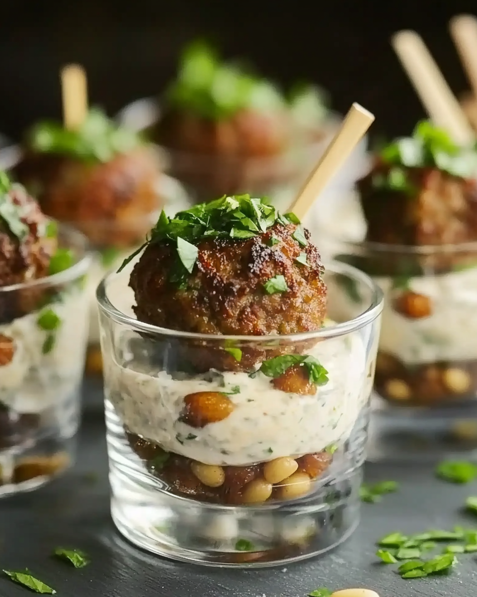 Meatballs with Sun-Dried Tomato Tzatziki
