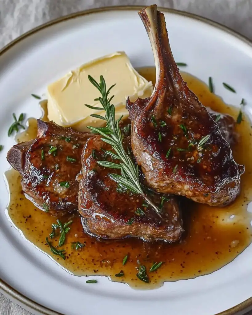 Honey Garlic Butter Lamb Cutlets