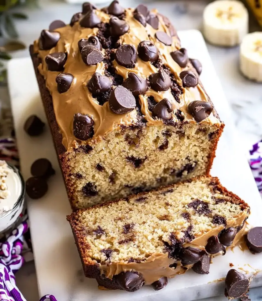Chocolate Chip Peanut Butter Banana Bread