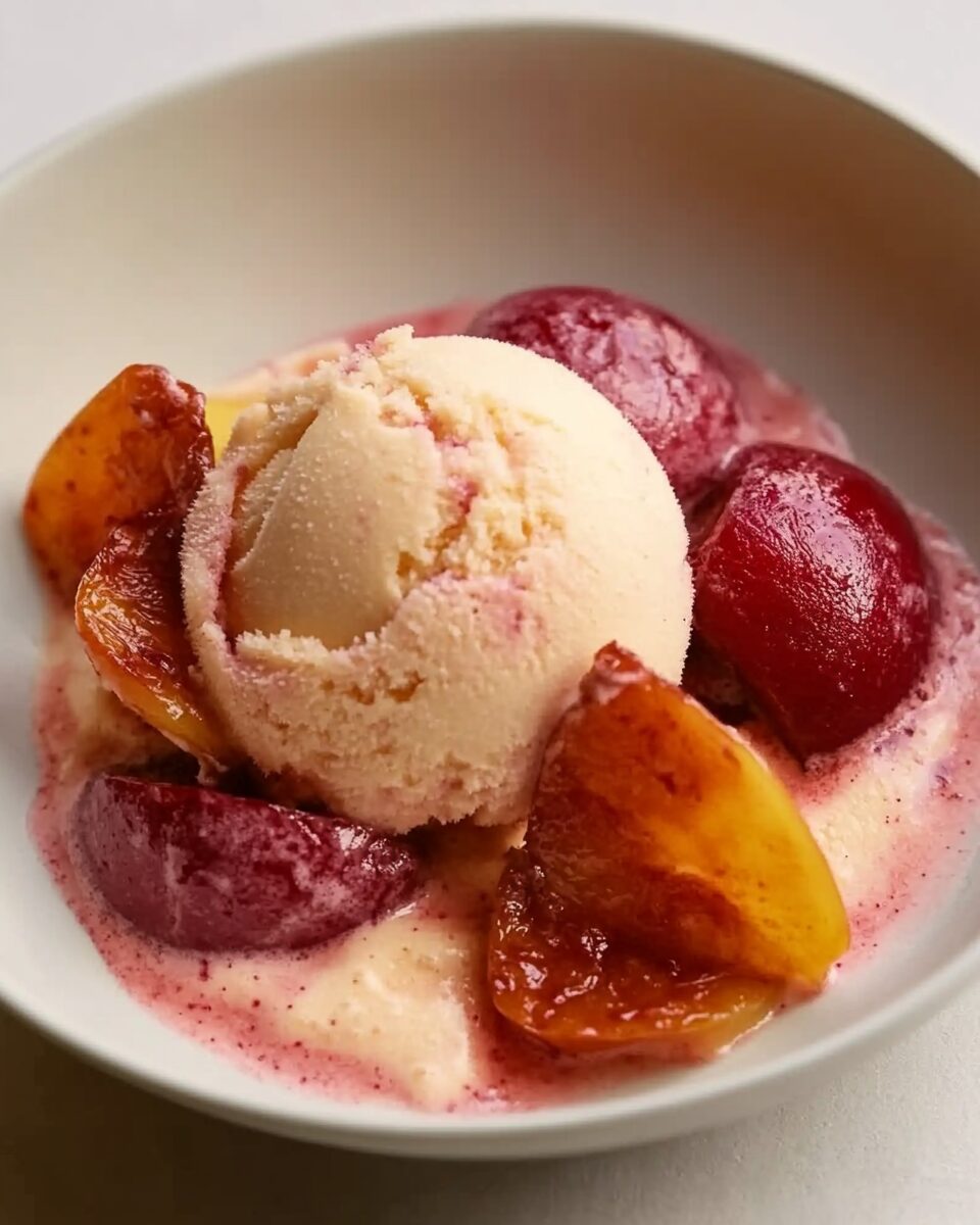 Cardamom Plum Sorbet