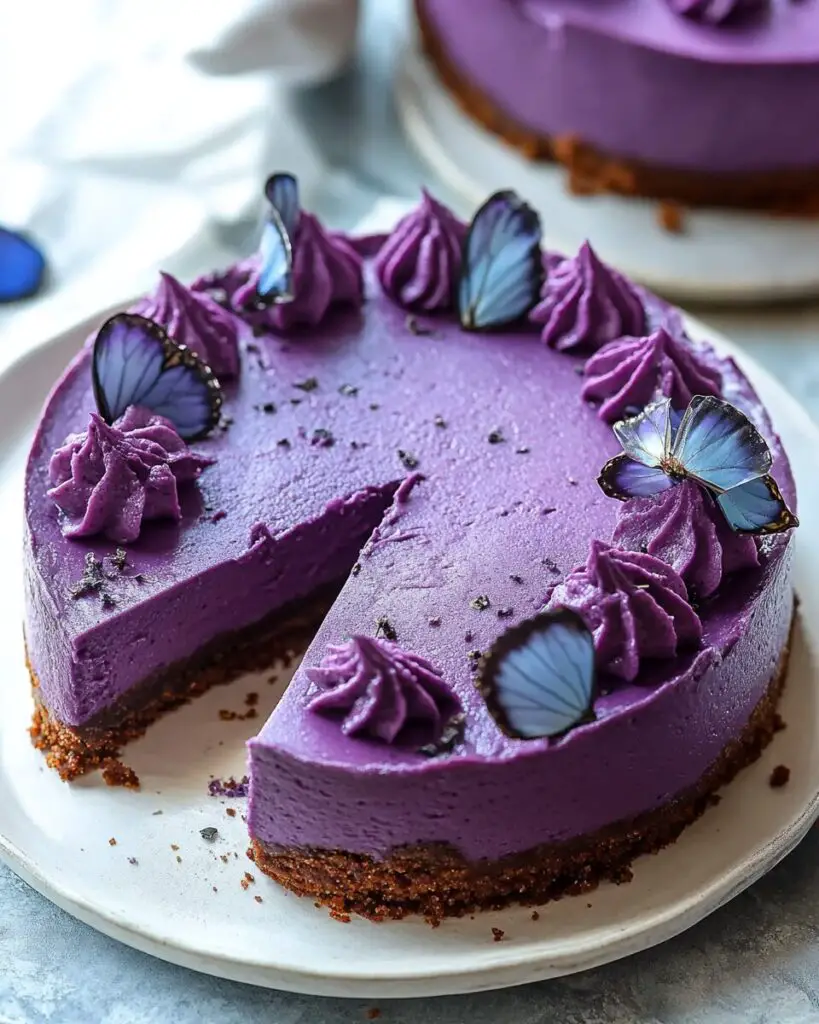 Purple Sweet Potato Cheesecake