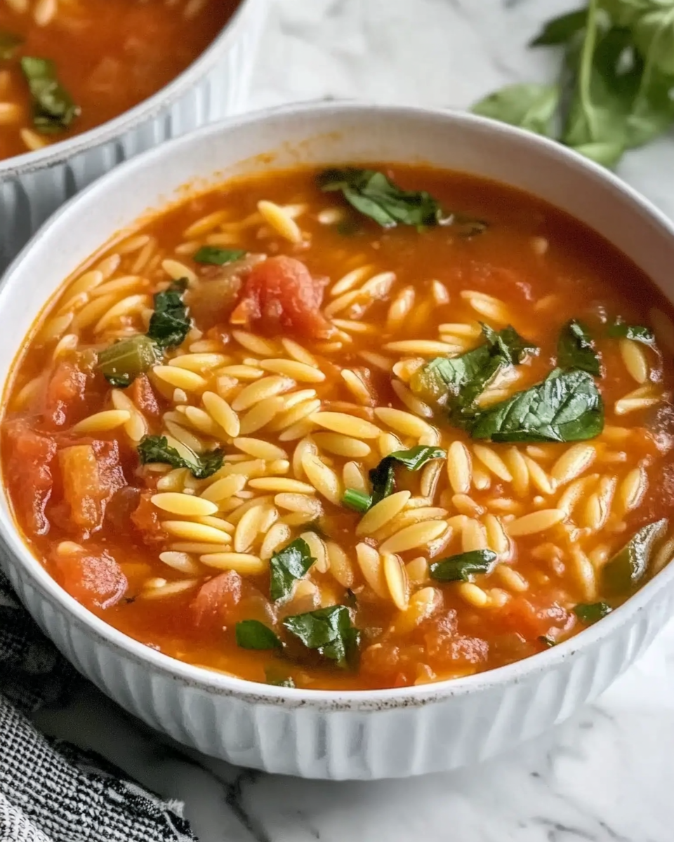 Tomato Orzo Soup