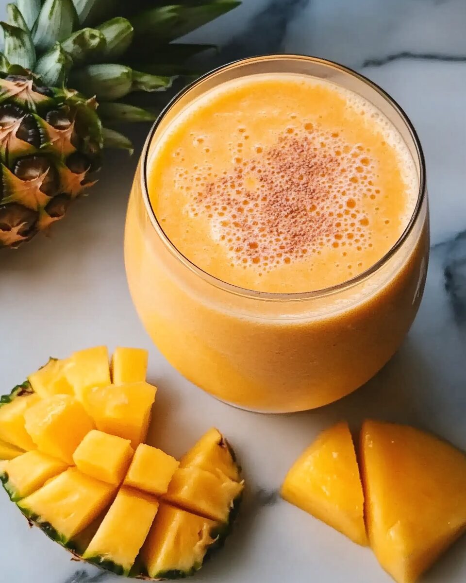 Tropical Sunrise Protein Smoothie