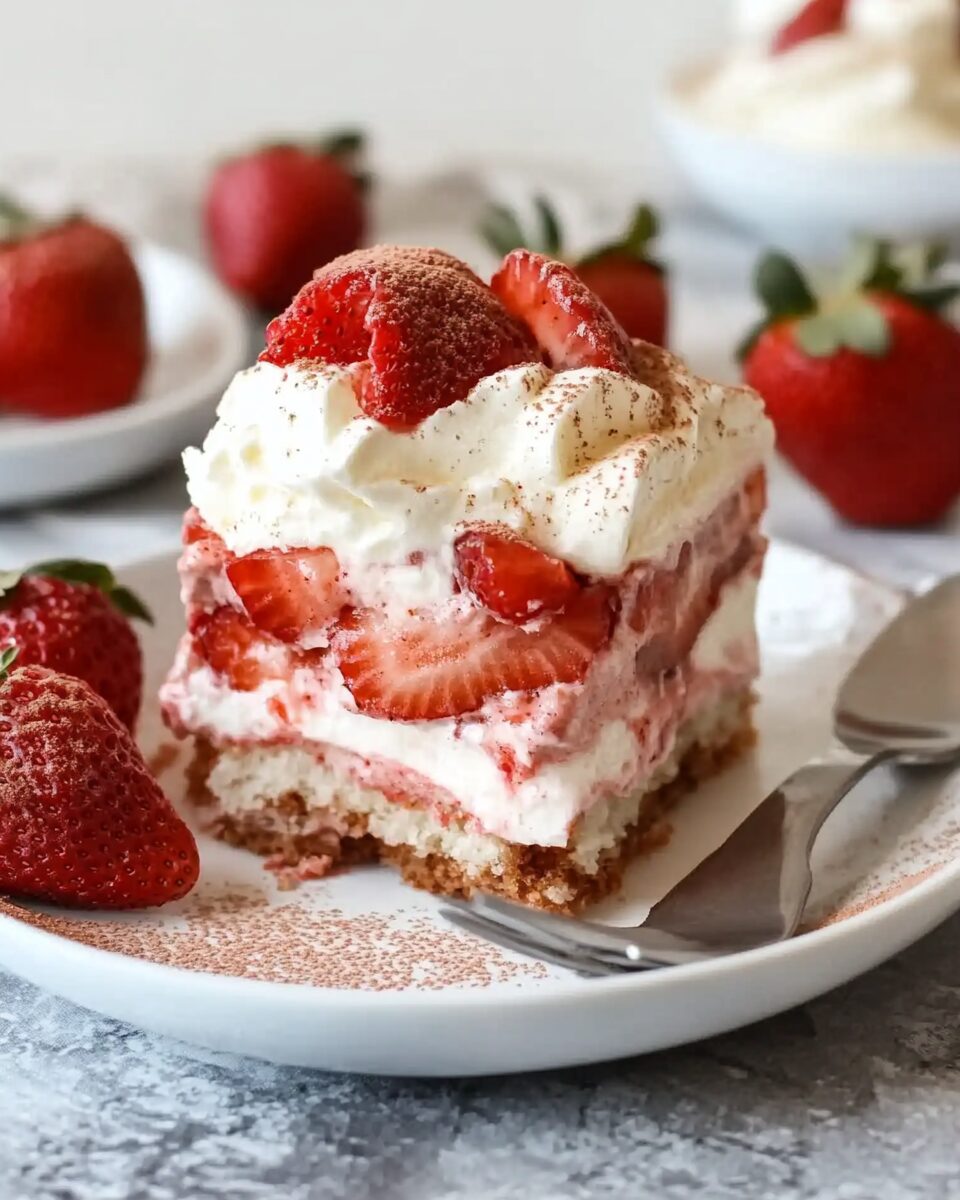 Vegan Strawberry Tiramisu