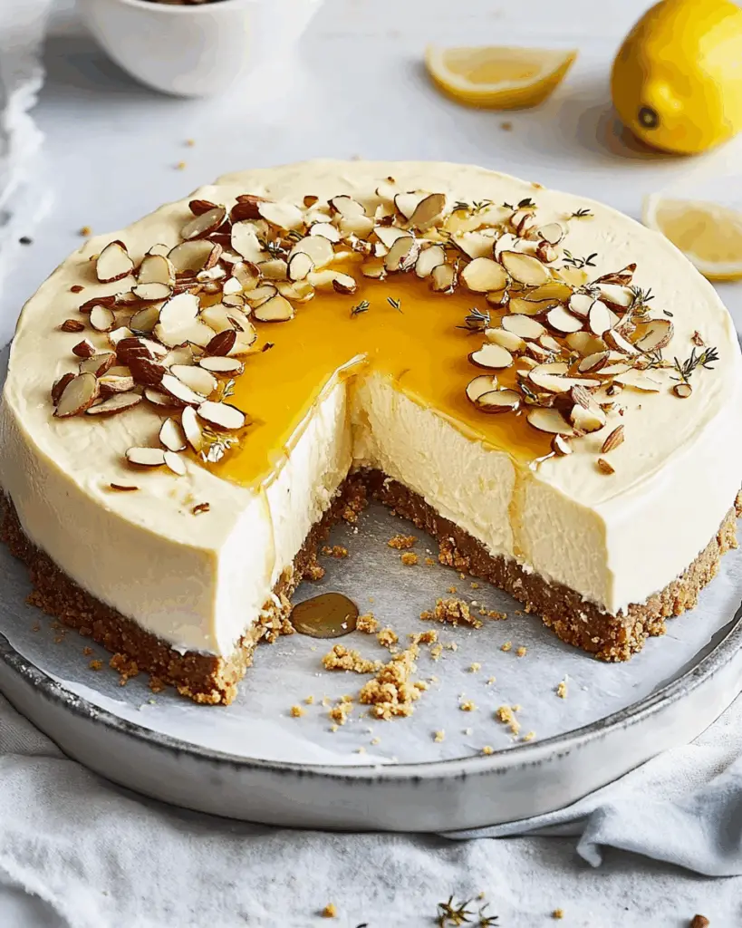 Ricotta Honey and Lemon Cheesecake