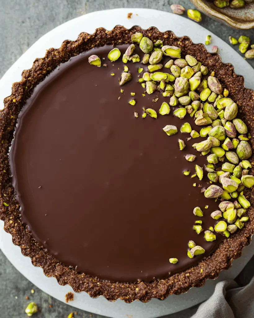 Chocolate Pistachio Tart