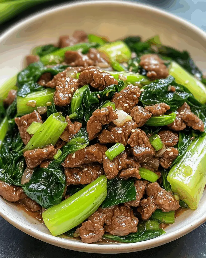 Bok Choy Stir-Fried Beef