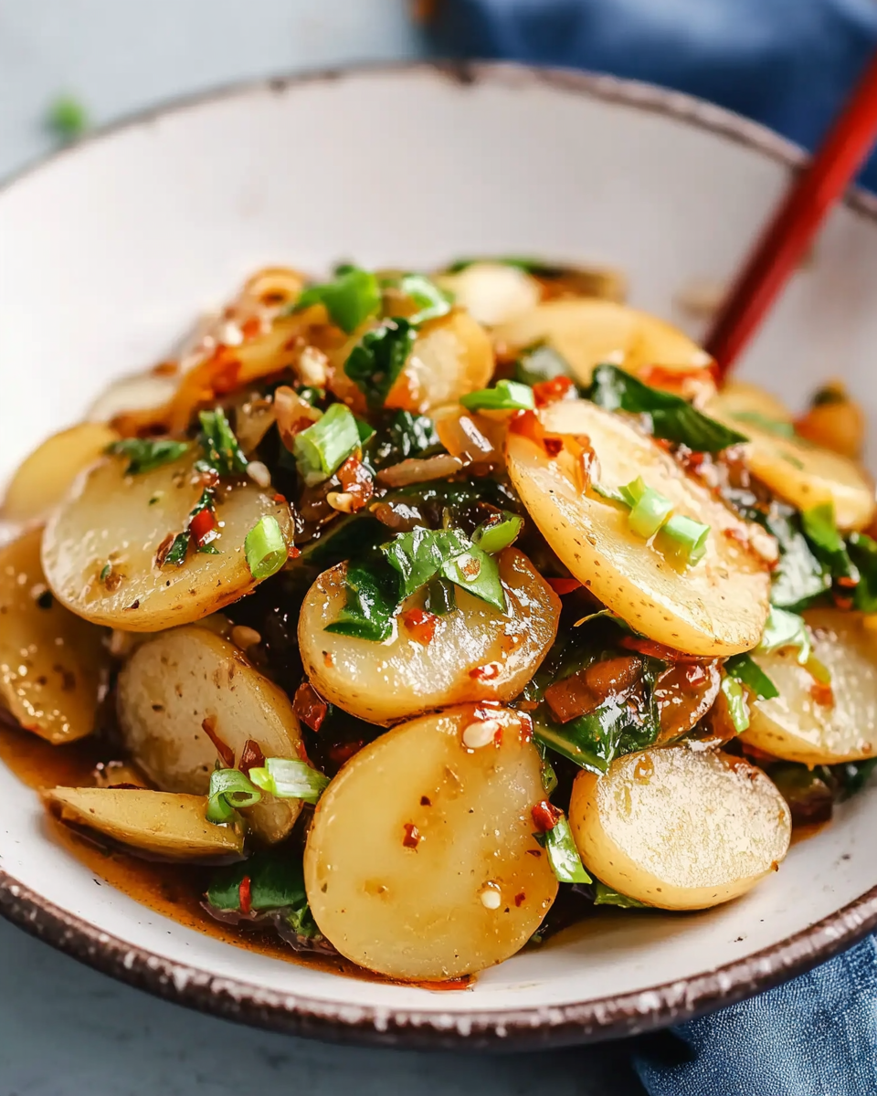 Chinese Spicy Potato Salad