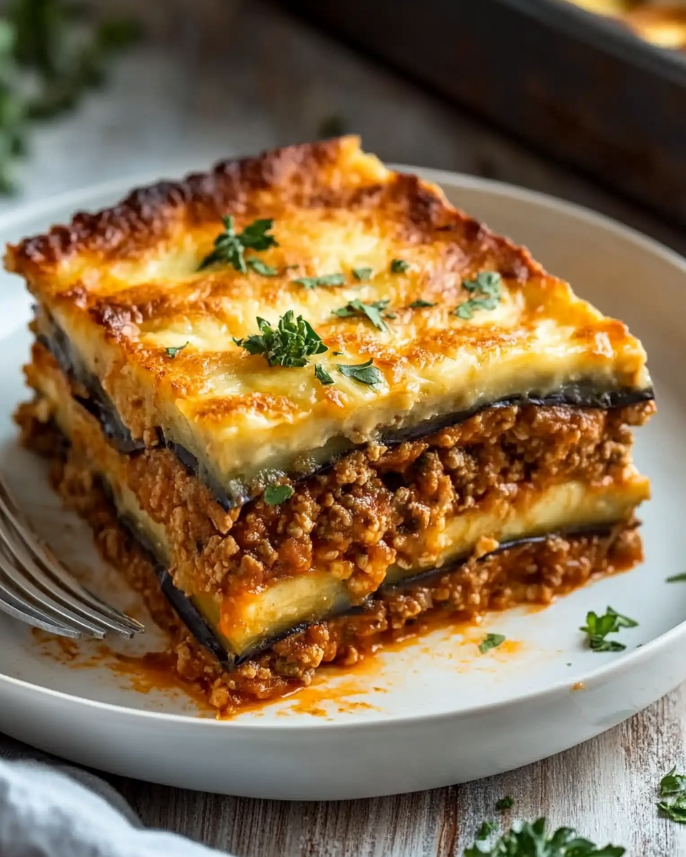 Classic Greek Eggplant Moussaka