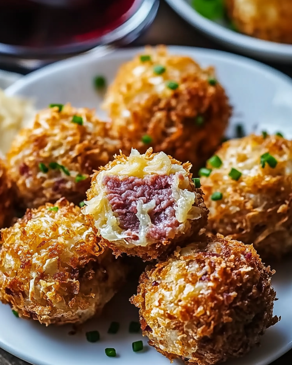 Crispy Reuben Balls