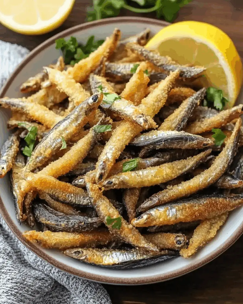 Fried anchovies