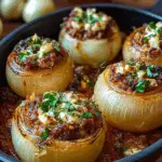 Greek Stuffed Onions