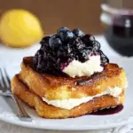 Lemon Cream Cheese Stuffed French Toast