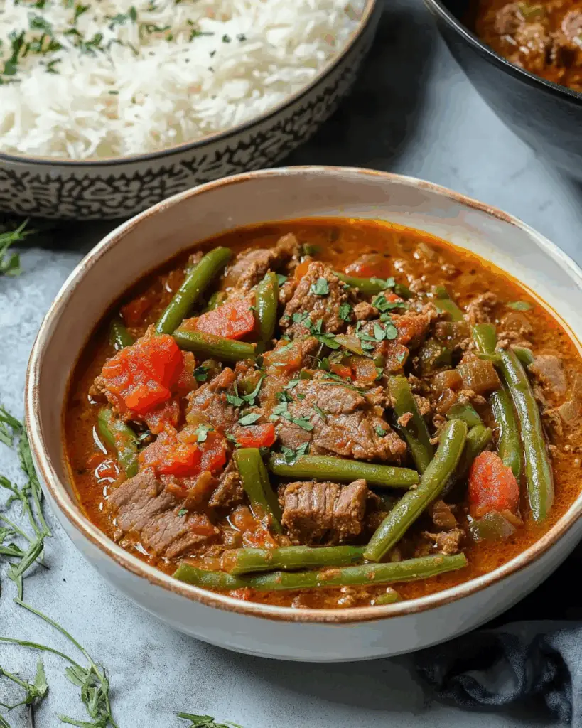 Lebanese Green Bean Stew (Fasolia Khadra)