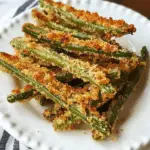 Oven-Baked Parmesan Green Bean Fries
