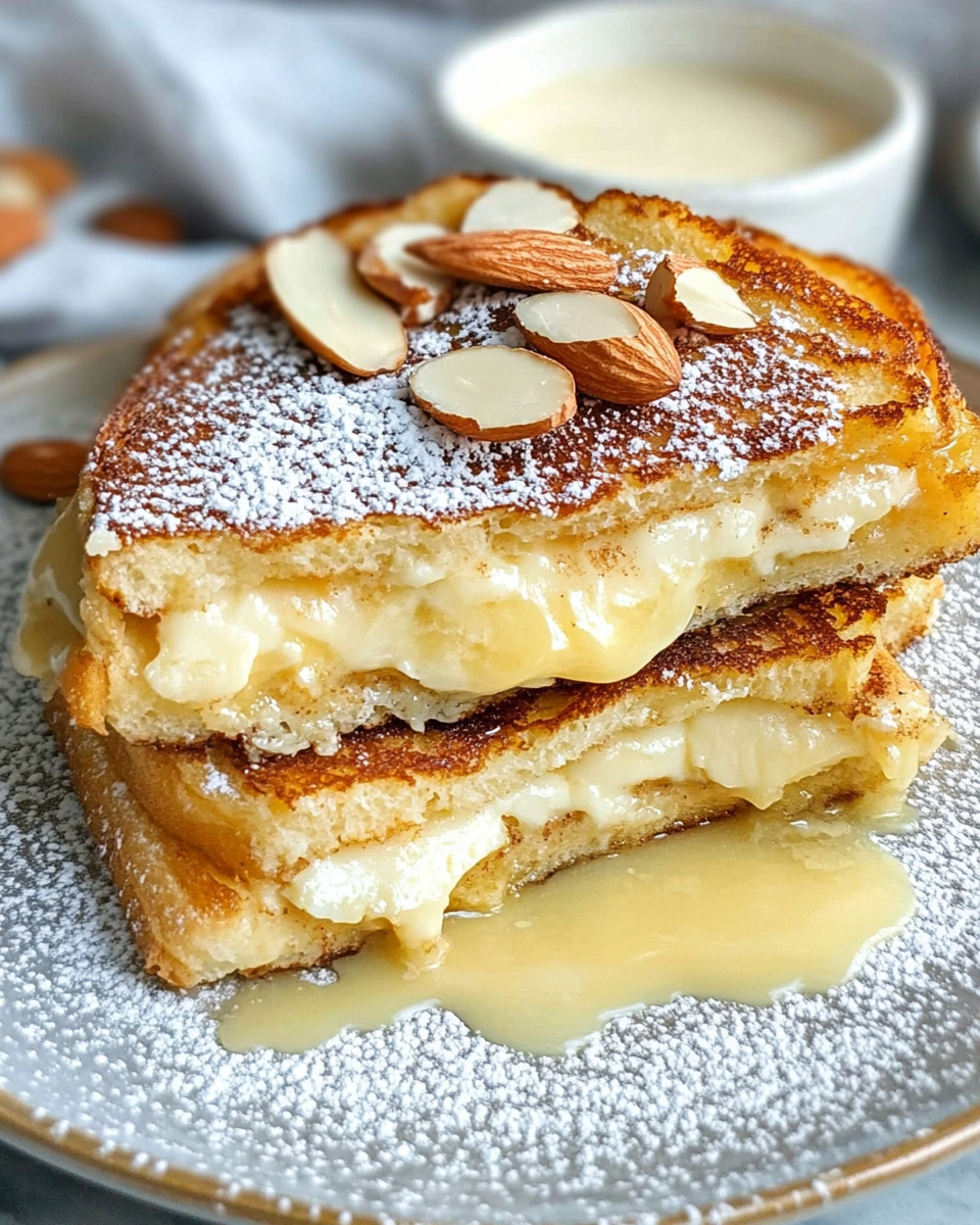 Marzipan Stuffed French Toast