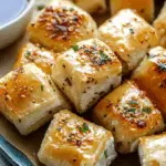 Oven Fried Feta Rolls with Chili Honey