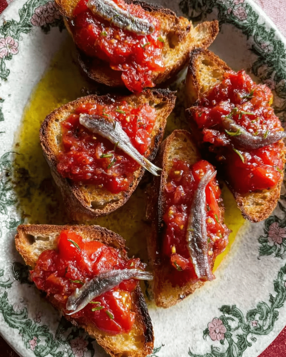 Pan con tomate