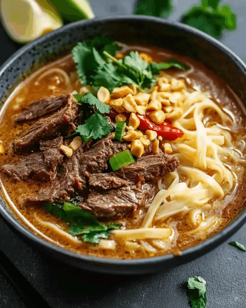 Satay Beef Noodle Soup