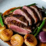Perfectly Seared Duck Breast with Cipollini Onions