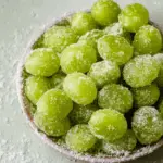 3-Ingredient Healthy Sour Candied Frozen Grapes