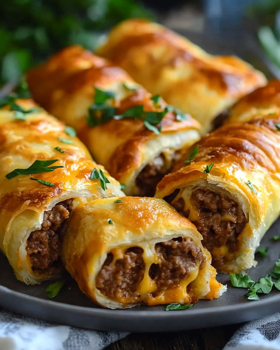 Cheesy Beefy Roll-Ups