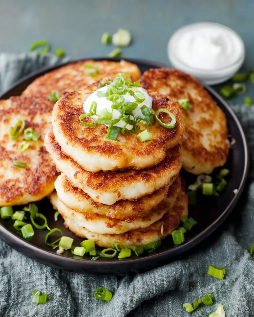 Cheesy Potato Pancakes