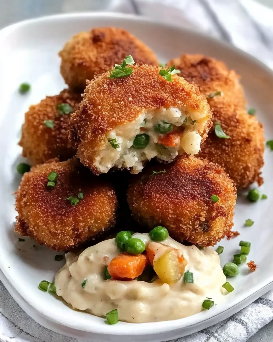 Chicken Pot Pie Croquettes