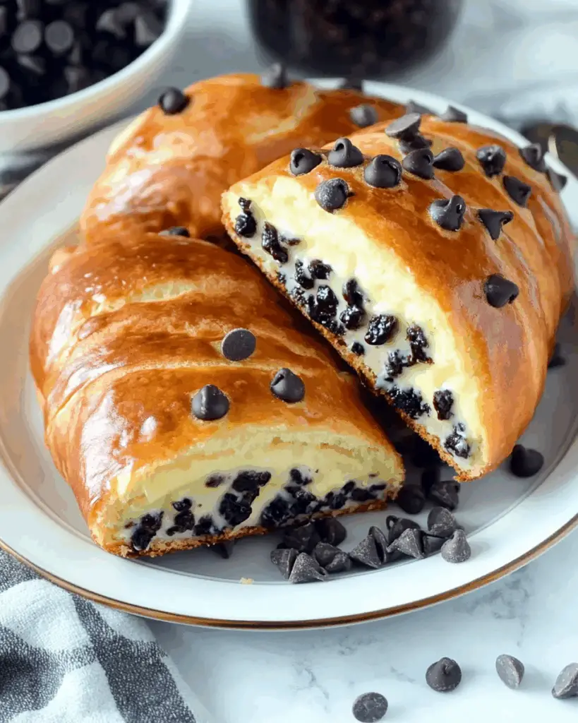 Chocolate Chip Vanilla Custard Brioches