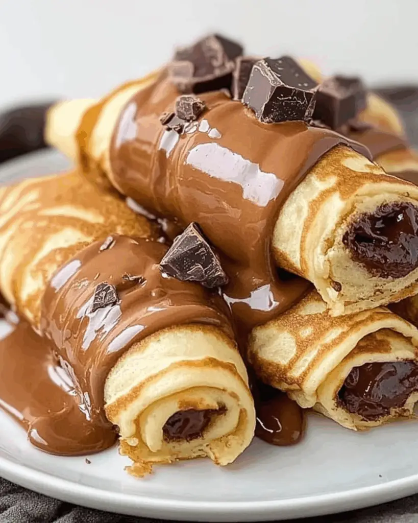 Chocolate Pancake Rolls