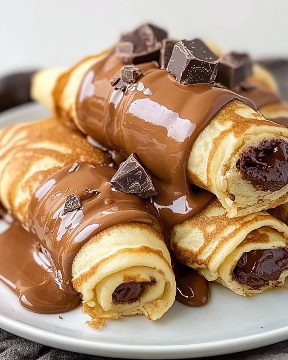 Chocolate Pancake Rolls