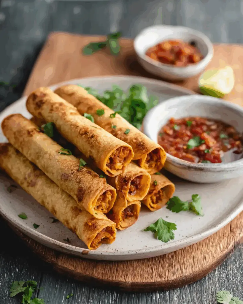 Crispy Vegan Taquitos