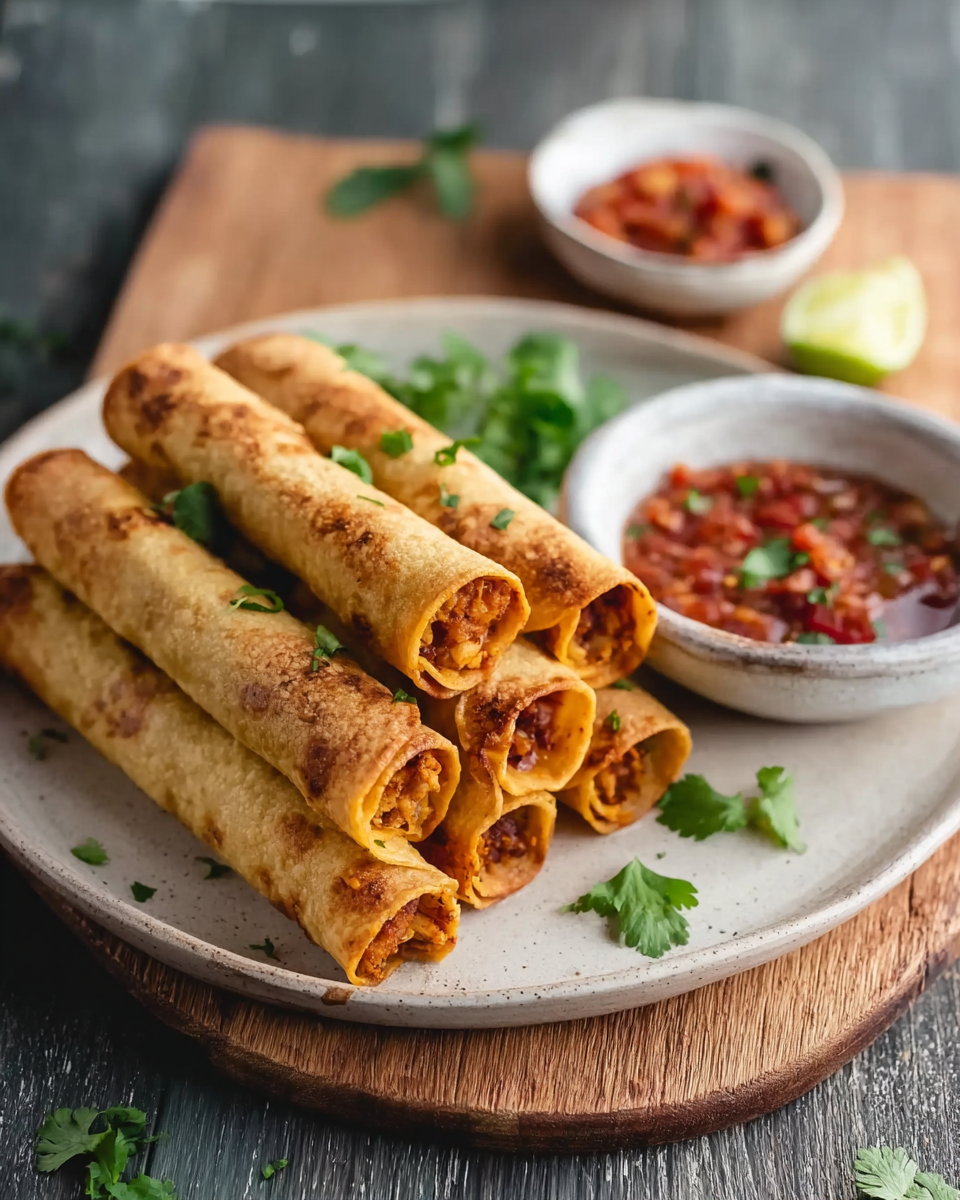 Crispy Vegan Taquitos