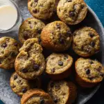 Flourless Banana Chocolate Chip Mini Muffins